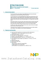 74LV164BQ-Q100 datasheet pdf NXP Semiconductors