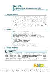 74LV574PW datasheet pdf NXP Semiconductors