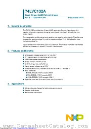74LVC132ABQ datasheet pdf NXP Semiconductors