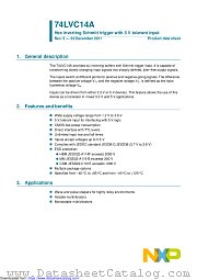 74LVC14ABQ datasheet pdf NXP Semiconductors