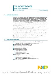 74LVC157AD-Q100 datasheet pdf NXP Semiconductors