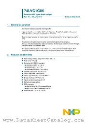 74LVC1G06GV datasheet pdf NXP Semiconductors
