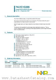74LVC1G386GV datasheet pdf NXP Semiconductors
