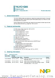 74LVC1G66GN datasheet pdf NXP Semiconductors