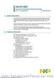 74LVC1G97GV datasheet pdf NXP Semiconductors