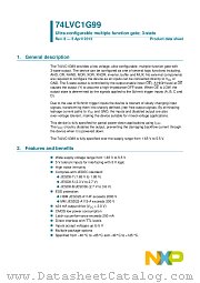 74LVC1G99GN datasheet pdf NXP Semiconductors