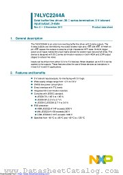 74LVC2244AD datasheet pdf NXP Semiconductors