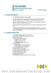 74LVC2G06GN datasheet pdf NXP Semiconductors