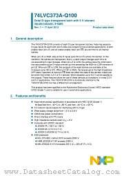 74LVC373ADB-Q100 datasheet pdf NXP Semiconductors