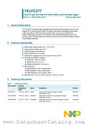 74LVC377D datasheet pdf NXP Semiconductors
