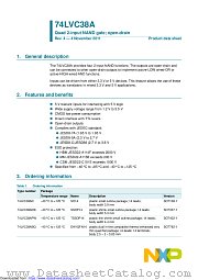 74LVC38AD datasheet pdf NXP Semiconductors