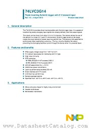 74LVC3G14DP datasheet pdf NXP Semiconductors