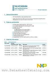 74LVC3GU04DP datasheet pdf NXP Semiconductors