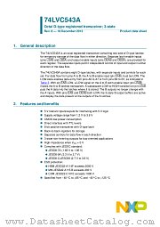 74LVC543ADB datasheet pdf NXP Semiconductors