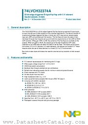 74LVCH32374AEC datasheet pdf NXP Semiconductors