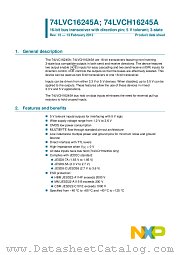 74LVCH16245ADL datasheet pdf NXP Semiconductors