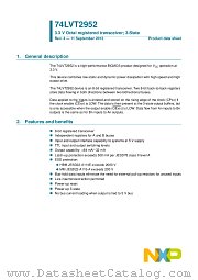 74LVT2952DB datasheet pdf NXP Semiconductors
