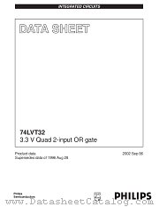 74LVT32D datasheet pdf NXP Semiconductors