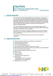 74LVT373D datasheet pdf NXP Semiconductors