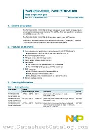 74VHCT02D-Q100 datasheet pdf NXP Semiconductors
