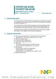 74VHC126BQ-Q100 datasheet pdf NXP Semiconductors
