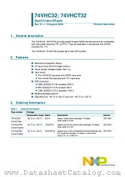 74VHC32PW datasheet pdf NXP Semiconductors