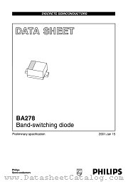 BA278 datasheet pdf NXP Semiconductors