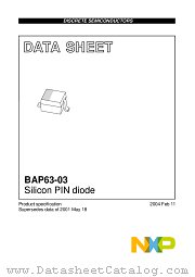 BAP63-03 datasheet pdf NXP Semiconductors