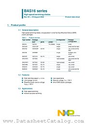 BAS16VY datasheet pdf NXP Semiconductors