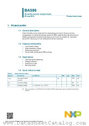 BAS86 datasheet pdf NXP Semiconductors