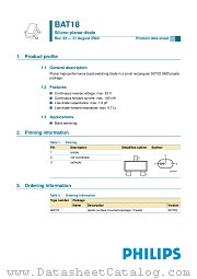 BAT18 datasheet pdf NXP Semiconductors