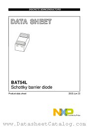 BAT54L datasheet pdf NXP Semiconductors