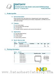 BAT54VV datasheet pdf NXP Semiconductors