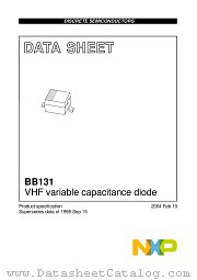 BB131 datasheet pdf NXP Semiconductors
