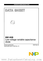 BB145B datasheet pdf NXP Semiconductors