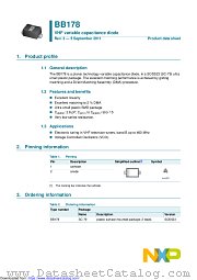 BB178 datasheet pdf NXP Semiconductors