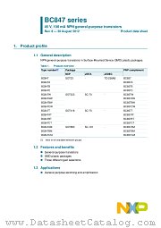 BC847AM datasheet pdf NXP Semiconductors