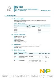 BCV62C datasheet pdf NXP Semiconductors