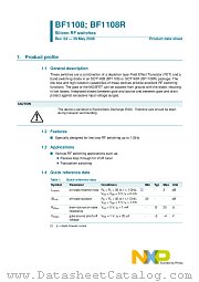 BF1108 datasheet pdf NXP Semiconductors