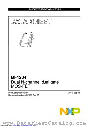 BF1204 datasheet pdf NXP Semiconductors
