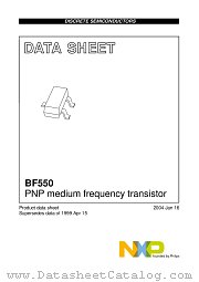 BF550 datasheet pdf NXP Semiconductors