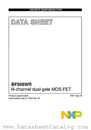 BF998WR datasheet pdf NXP Semiconductors