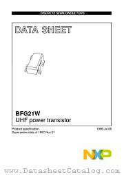 BFG21W datasheet pdf NXP Semiconductors