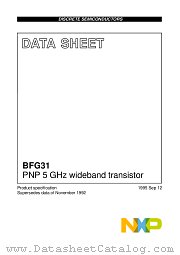 BFG31 datasheet pdf NXP Semiconductors