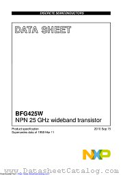 BFG425W datasheet pdf NXP Semiconductors