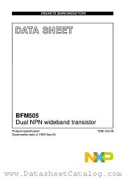 BFM505 datasheet pdf NXP Semiconductors