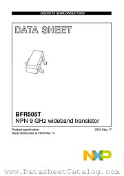 BFR505T datasheet pdf NXP Semiconductors