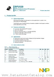 BFU520 datasheet pdf NXP Semiconductors