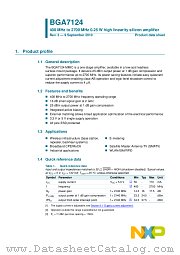 BGA7124 datasheet pdf NXP Semiconductors