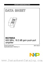 BGY685A datasheet pdf NXP Semiconductors